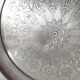 Moroccan tray engraved round gilded metal, yellow copper