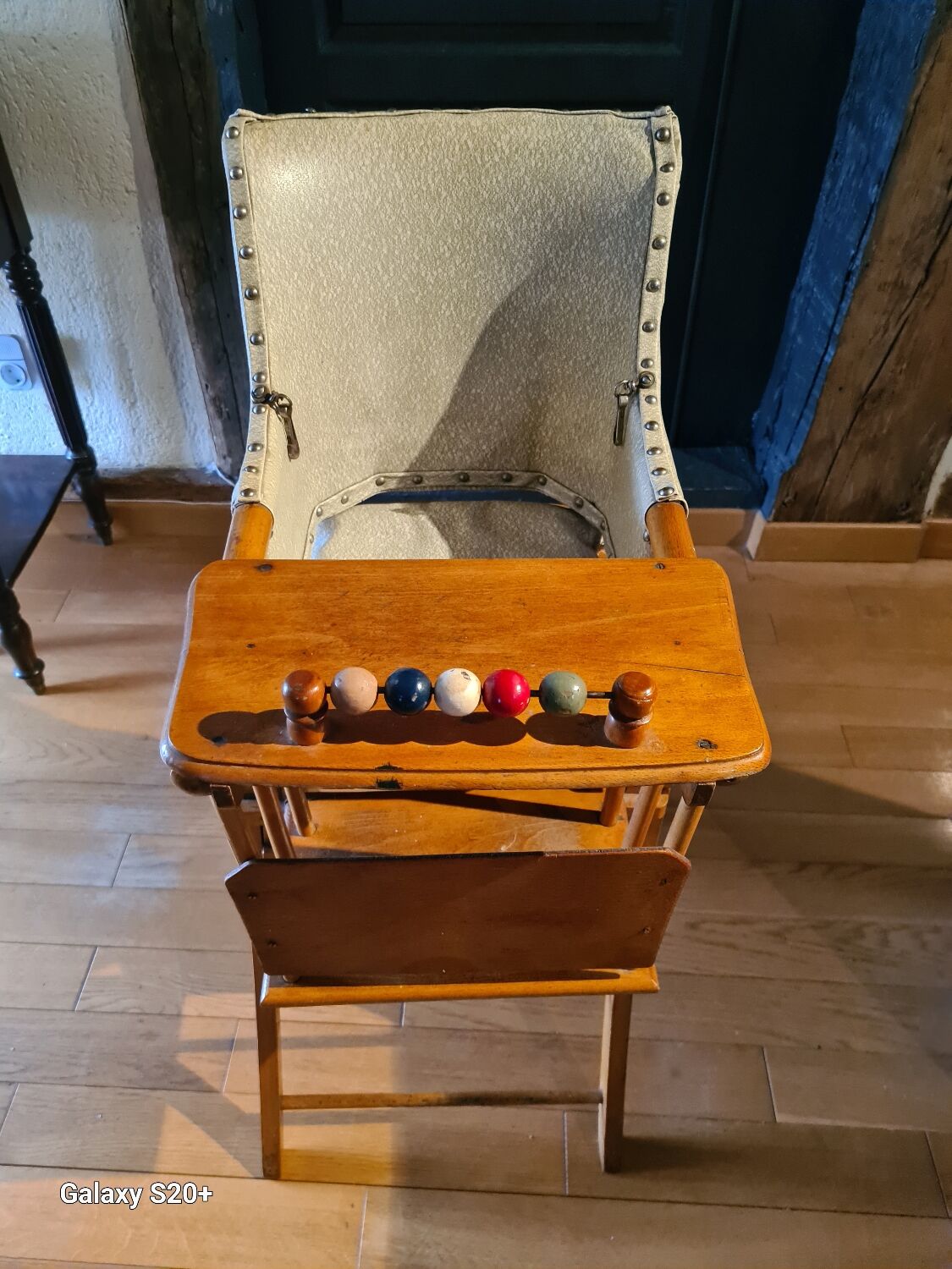 Antique baby high chair