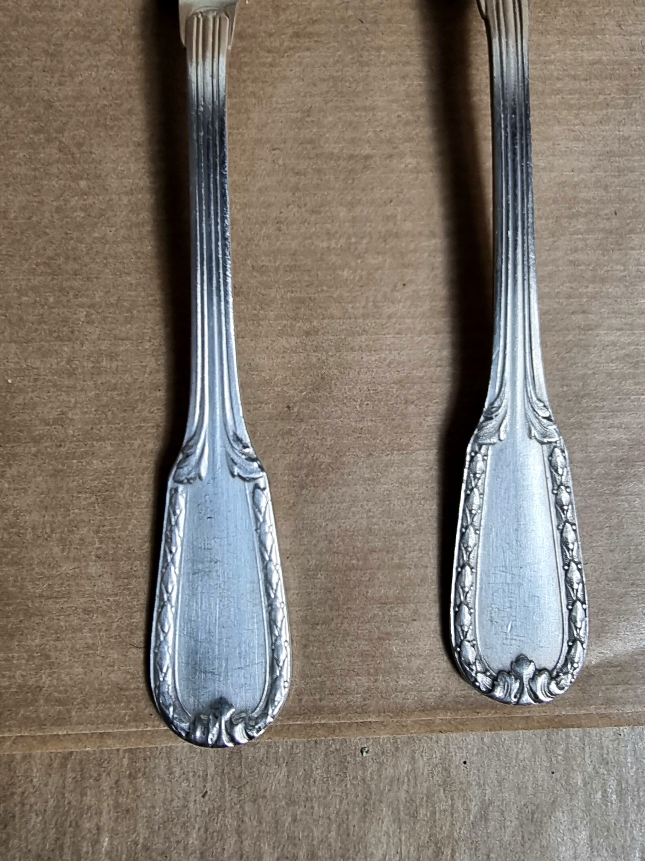 Set 12 small spoons silver metal debu xxe