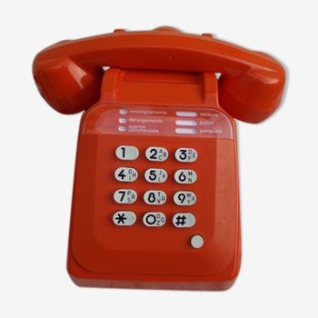 Orange vintage phone