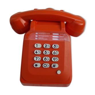 Orange vintage phone