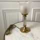 Tulip lamp in brass and glass 50s