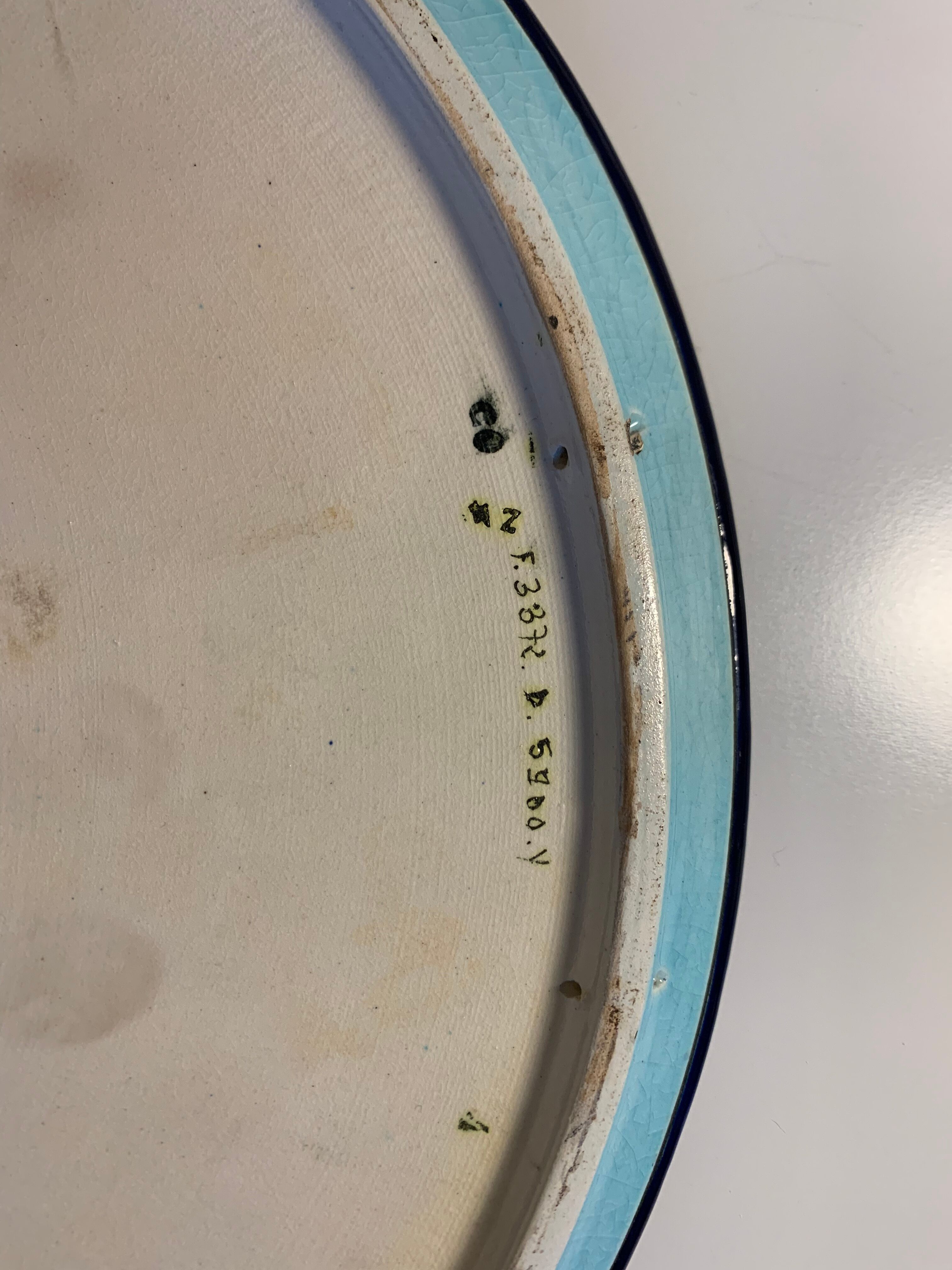 Émaux de Longwy plat rond