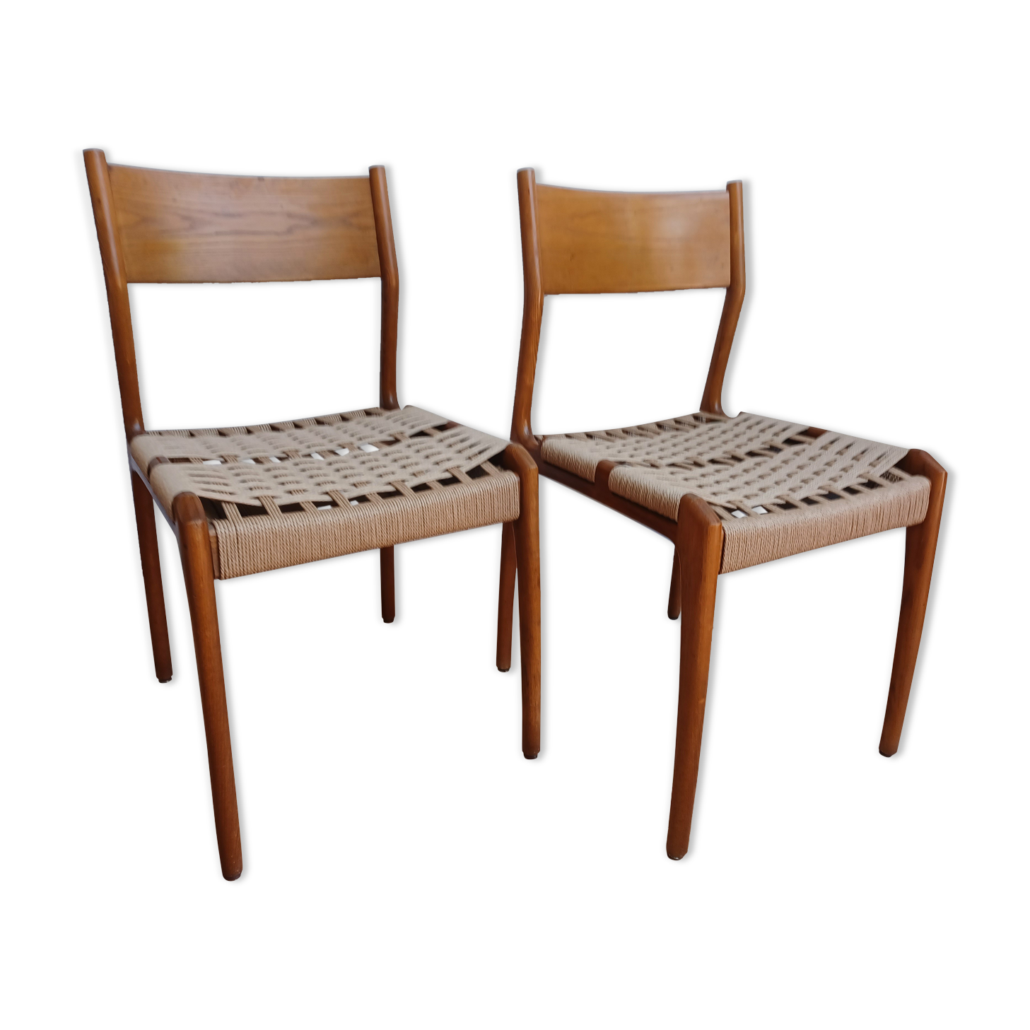 Pair of chairs, Consorzio Sedie Friuli, 1960