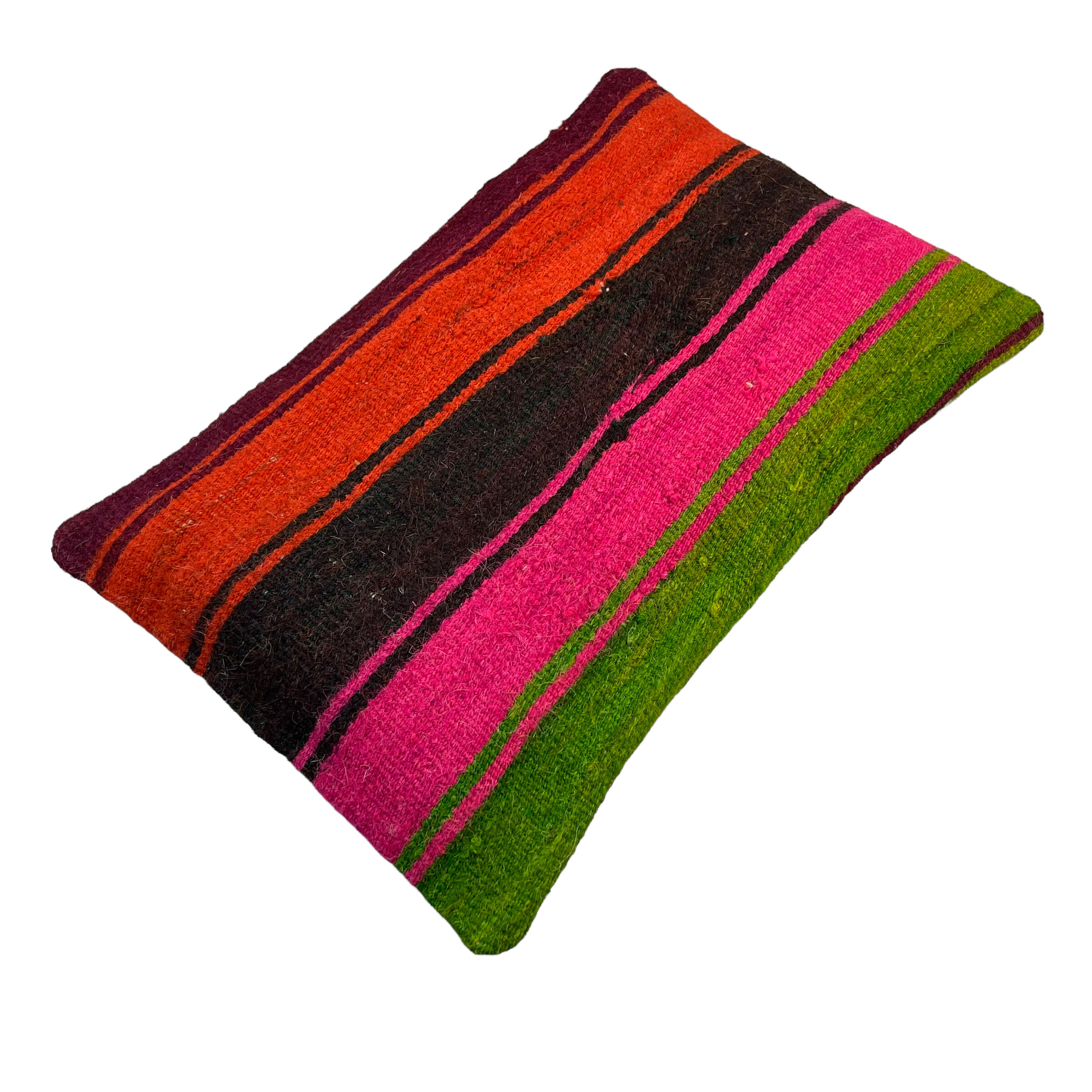 Vintage turkish kilim cushion cover, 30 x 50 cm
