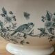 Nineteenth century earthenware bowl from Longwy, Mignon model