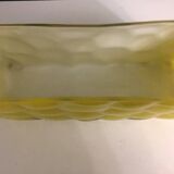 Glass planter with honeycomb decor