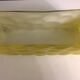 Glass planter with honeycomb decor