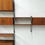 Vintage teak modular wall system by Tomado for Musterring, 1960s