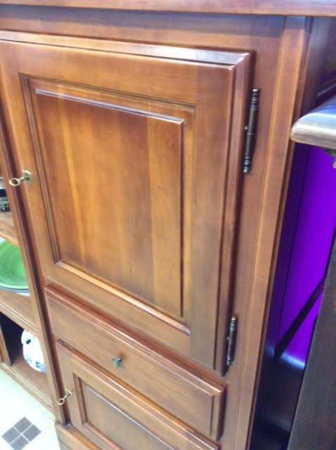 Cherry wood support cabinet