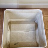 Side table with fiberglass storage Berthier style, 1970s, 50 cm