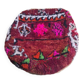 Handmade bohemian Berber pouf 60 X 60 X 25 CM