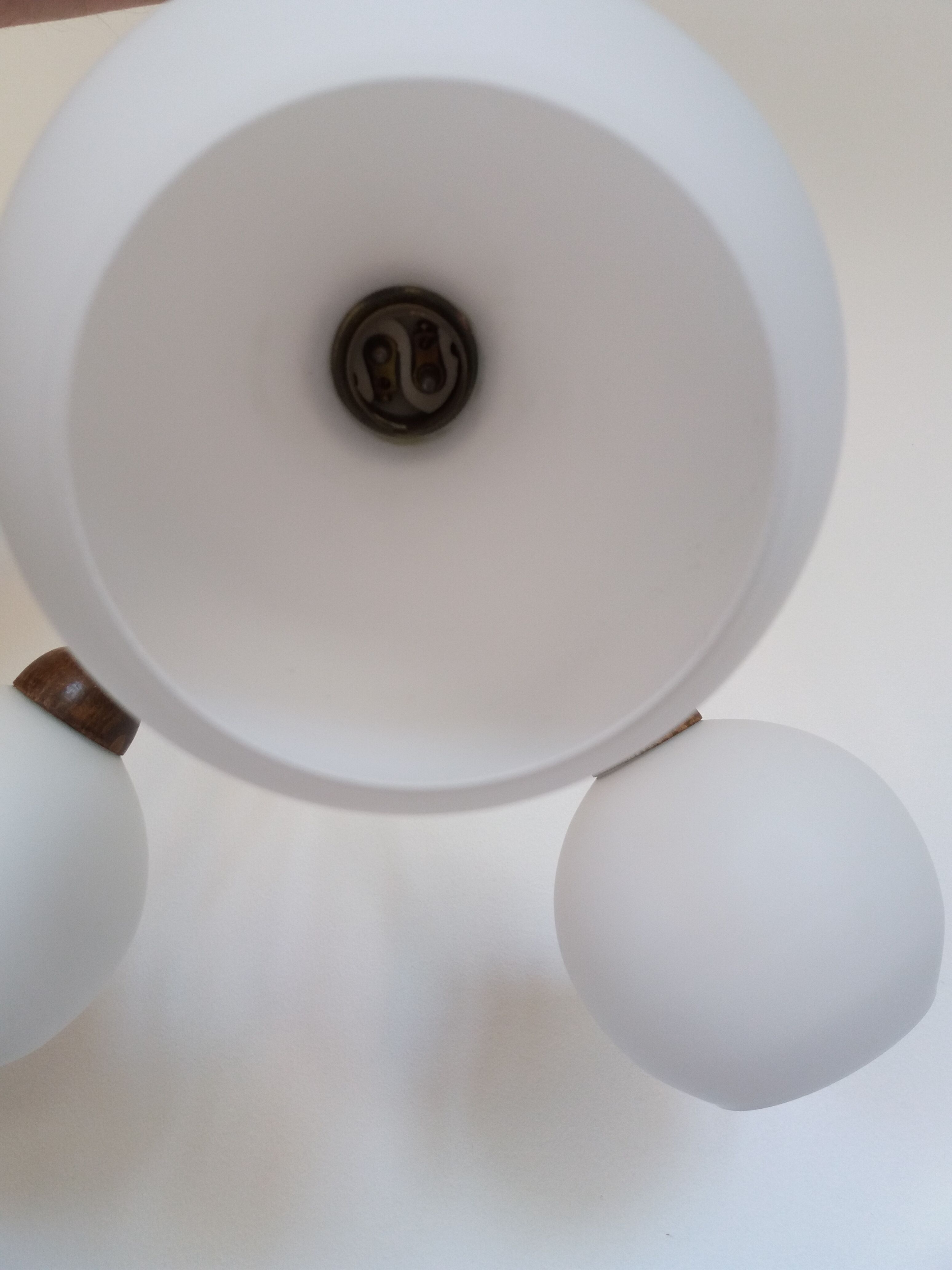 Chandelier globes opaline