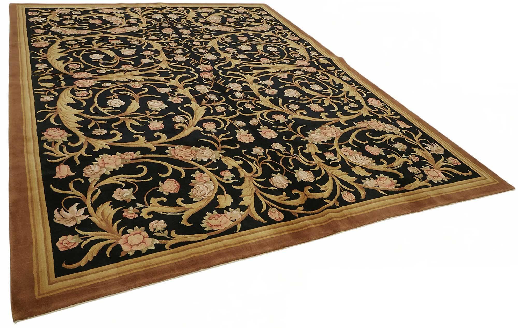 Turkish Handknotted Wool Oushak Rug 274 cm x 375 cm