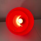Red plexiglass lamp from the 80s