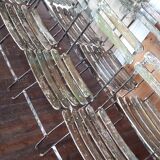 Set of 8 folding bistro / garden chairs fermob 1950