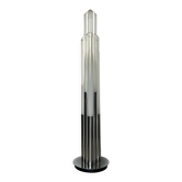 Vintage 1960s Nason, Mazzega, Murano Glass and Metal floor lamp