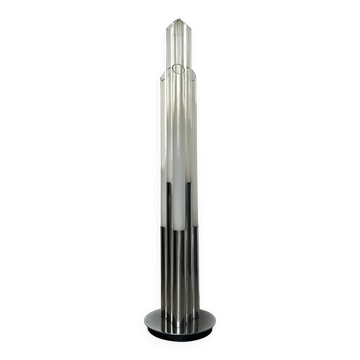 Vintage 1960s Nason, Mazzega, Murano Glass and Metal floor lamp
