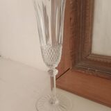 Champagne glass from the tommy collection by christallerie saint-louis white