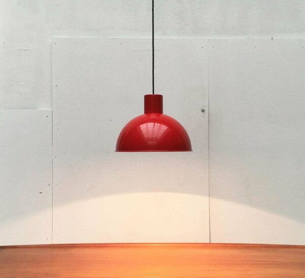 Suspension Maximale Bunker Métallique Danoise du Milieu du Siècle par Johannes Hammerborg pour Fog & Mørup, années 1970