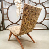 Vintage Dutch design easy lounge chair bG. Van Os