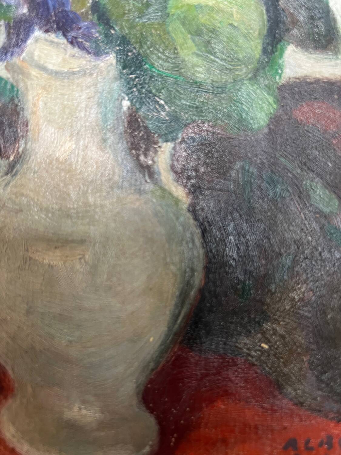 Antique still life painting by Albert Bayer