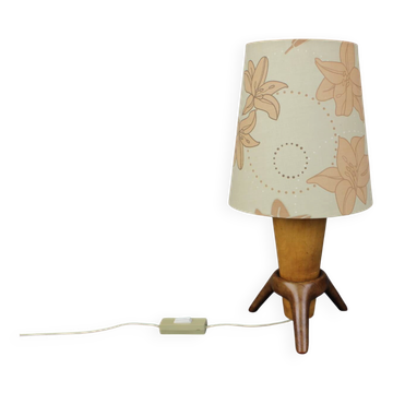 Mid-Century ULUV Wooden Table Lamp, Czechoslovakia, 1960s