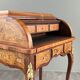 Bureau à cylindre en marqueterie de style Louis XV, XIXe siècle