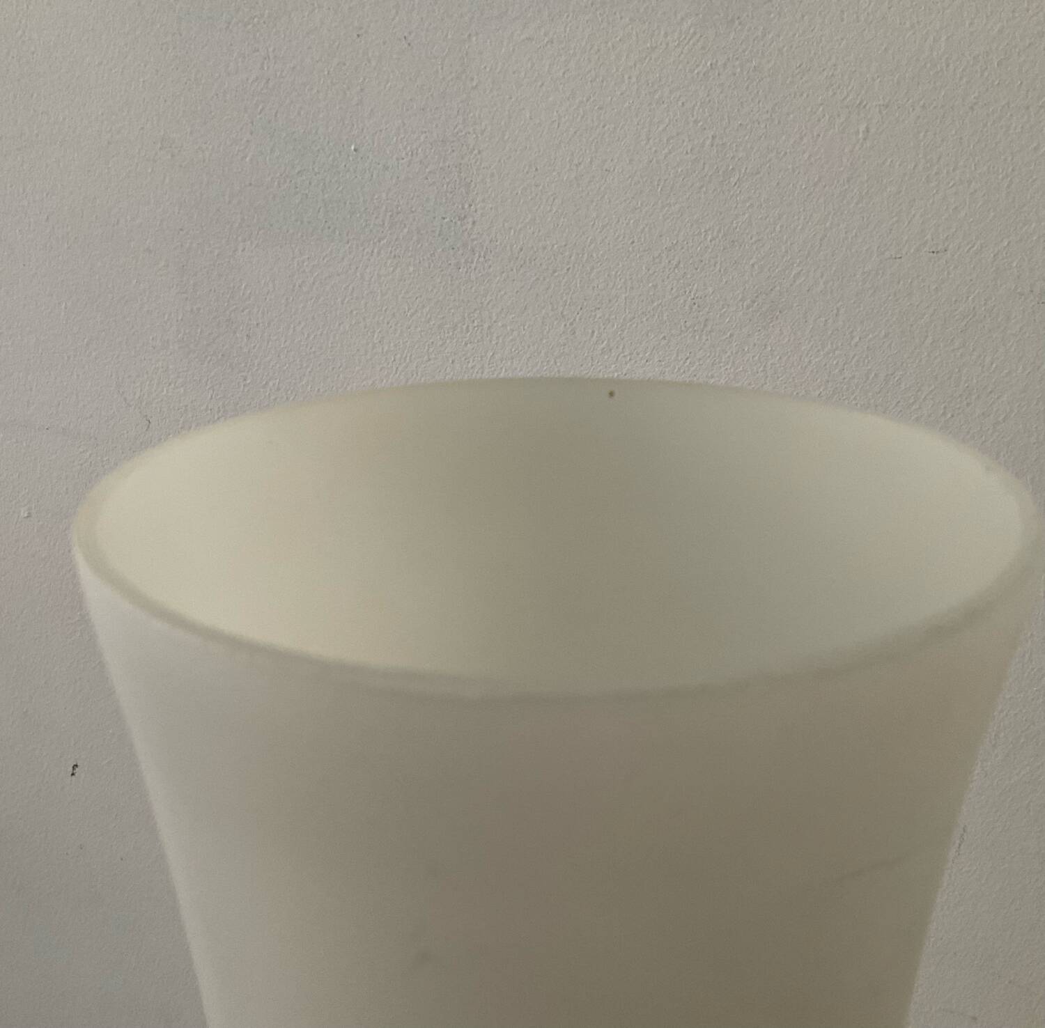 Vintage metal and glass touch lamp