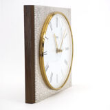 Diehl metal and wood wall clock