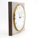 Diehl metal and wood wall clock