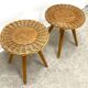 Paire de tabourets design Jan Kalus par úluv, vintage tchèque 1960s