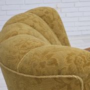 Fauteuil danois en laine et chêne massif, années 1960