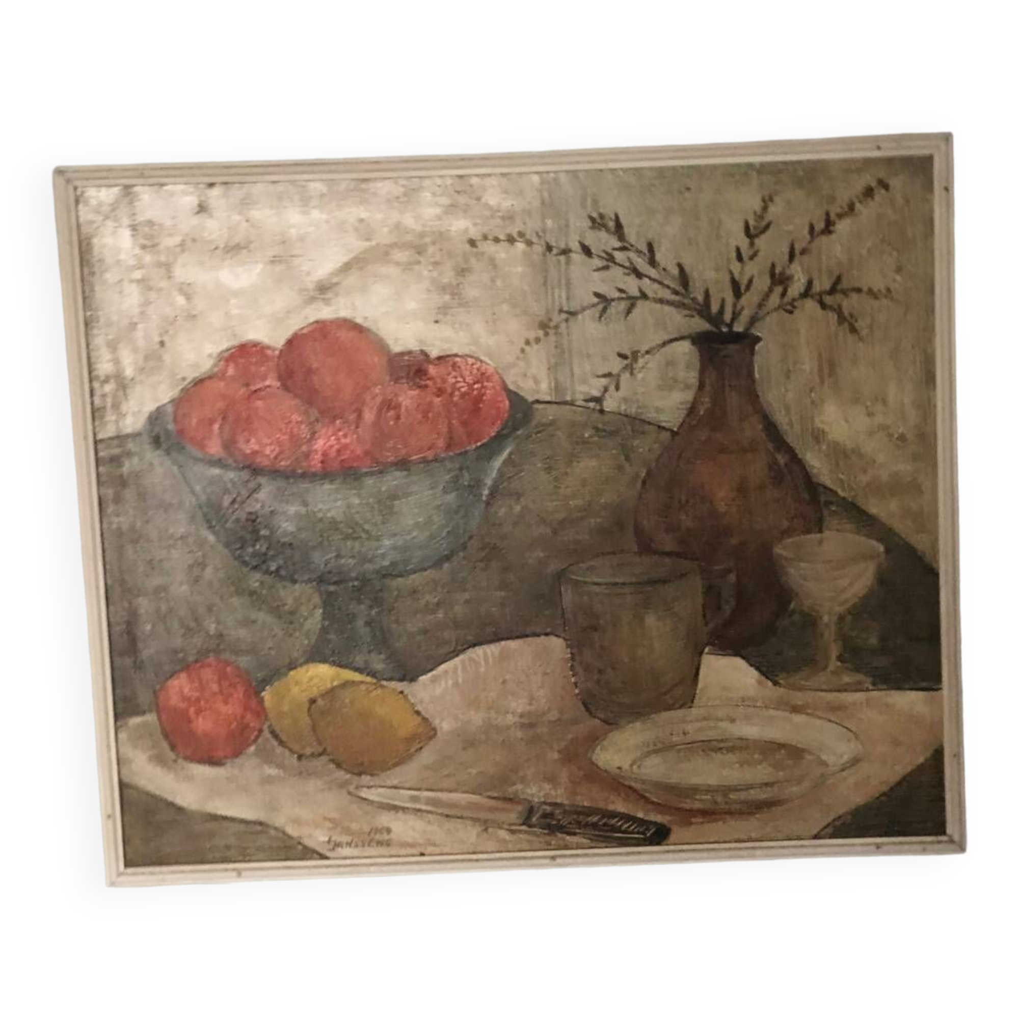 Old figurative still life painting