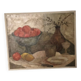 Ancien tableau nature morte figuratif