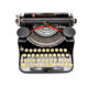 Underwood Portable 4 Bank Typewriter Revised New Black Ribbon 1930