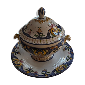 Soupière en faïence - rouen