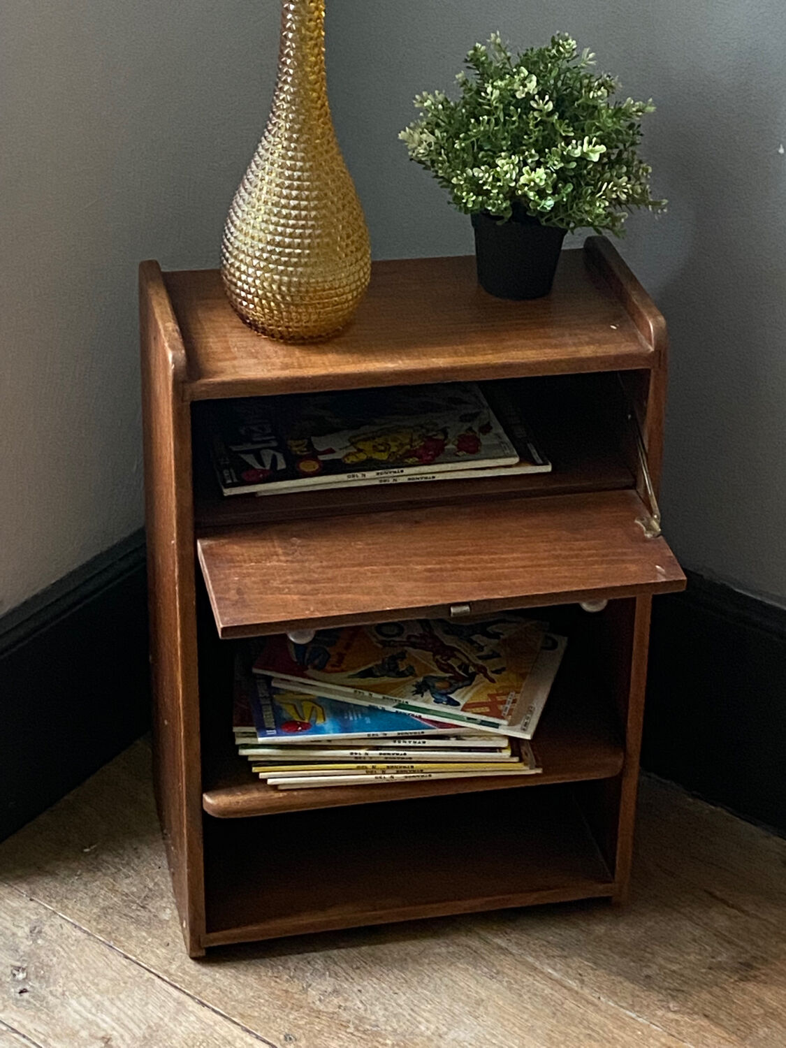 Scandinavian side furniture, vintage sofa end, design bedside table