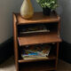 Scandinavian side furniture, vintage sofa end, design bedside table