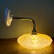 Antique wall lamp with yellow Clichy glass shade