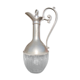 Carafe in etain and glass