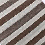 Brown beige kilim carpet, Runner kilim rug, vintage kilim natural 64x154