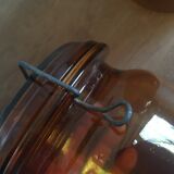 Duo of amber BVB jars