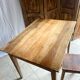Antique walnut farmhouse table for four people