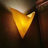 Ikea 1990 vintage yellow plastic applique