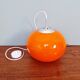 Large Space Age pendant light in orange opaline, 1960s-70s