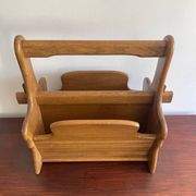 Vintage Wooden Newspaper Stand