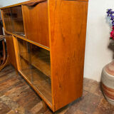 Mid century retro vintage teak cocktail bar display cabinet 1960