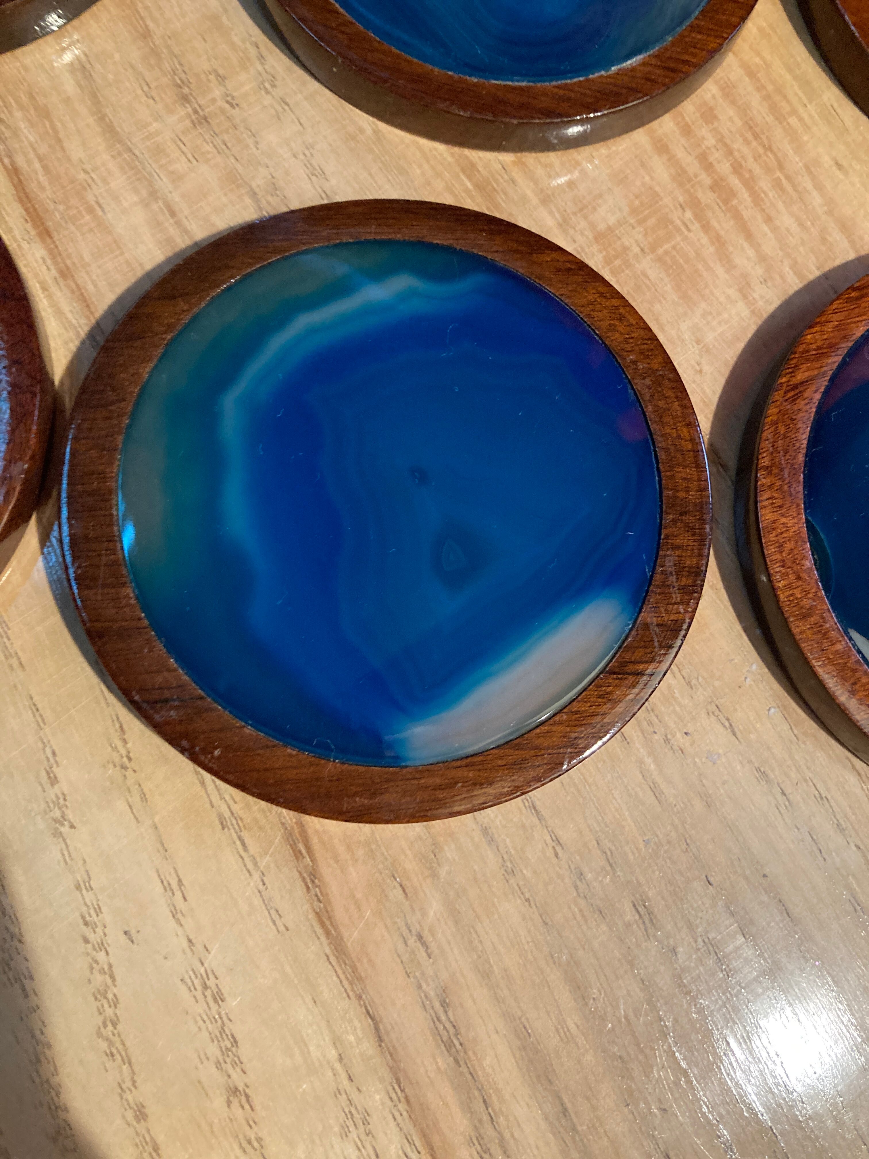 Set de 6 sous verres pierres