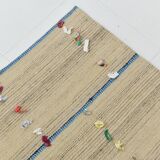 5x8 Cream & Beige Vintage Kilim Rug, 151x230Cm